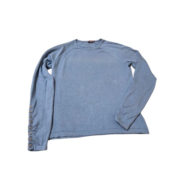 J. McLaughlin Jamey Pullover Sweater S Powder Blue Lightweight Knit E9.1 - Picture 2 of 10